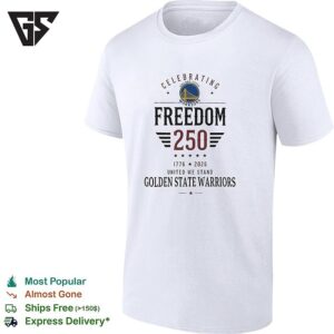 Golden State Warriors X Celebrating Freedom 250 United We Stand 1776 2026 T-Shirt