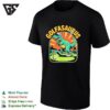 Golfasaurus T Rex Dinosaur Golfer Playing On The Green Golf Course Funny T-Shirt