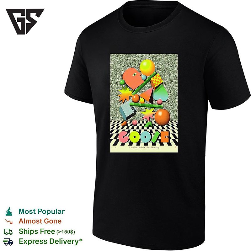Goose 3 Juni 2026 Berlin De Festaal Kreuzberg Abstract Shapes Poster Art T-Shirt Goose 3 Juni 2026 Berlin De Festaal Kreuzberg Abstract Shapes Poster Art T-Shirt