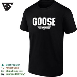 Goose Top Gun Paramount Pictures Movie Logo Apparel Officially Licensed Print T-Shirt