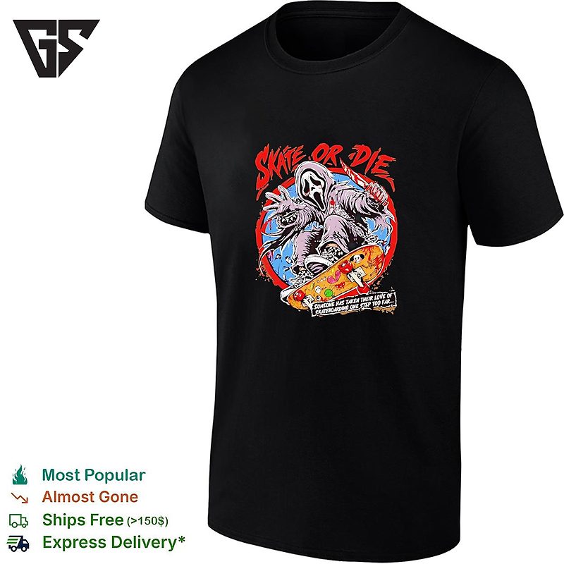 Gosht Face Skate Or Die Someone Has Taken Their Love Of Skateboarding One Step Too Far T-Shirt Gosht Face Skate Or Die Someone Has Taken Their Love Of Skateboarding One Step Too Far T-Shirt