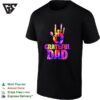 Grateful Dad Tie Dye Handprint Sign Language Love Symbol Rainbow Colors T-Shirt