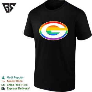 Green Bay Packers Pride Logo G Rainbow Lgbtq NFL Football Team Fan Gear T-Shirt