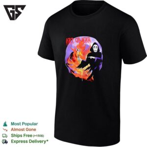 Grim Reaper Holding Scythe Art Of War Fire T-Shirt