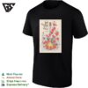 Guitar Roses Botanical Folk Concert Framed Poster Art T-Shirt