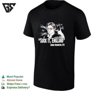 Han Solo Star Wars ‘suck It England’ George Washington 1776 Parody Fan Art T-Shirt