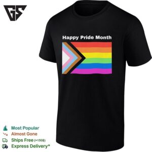 Happy Pride Month Lgbtq Pride Flag Rainbow Pattern T-Shirt