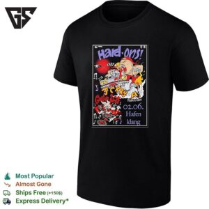 Hard Ons Jerry A Guitar Wolf Poison Idea 02 06 Hafen Klang Concert Music Tour T-Shirt