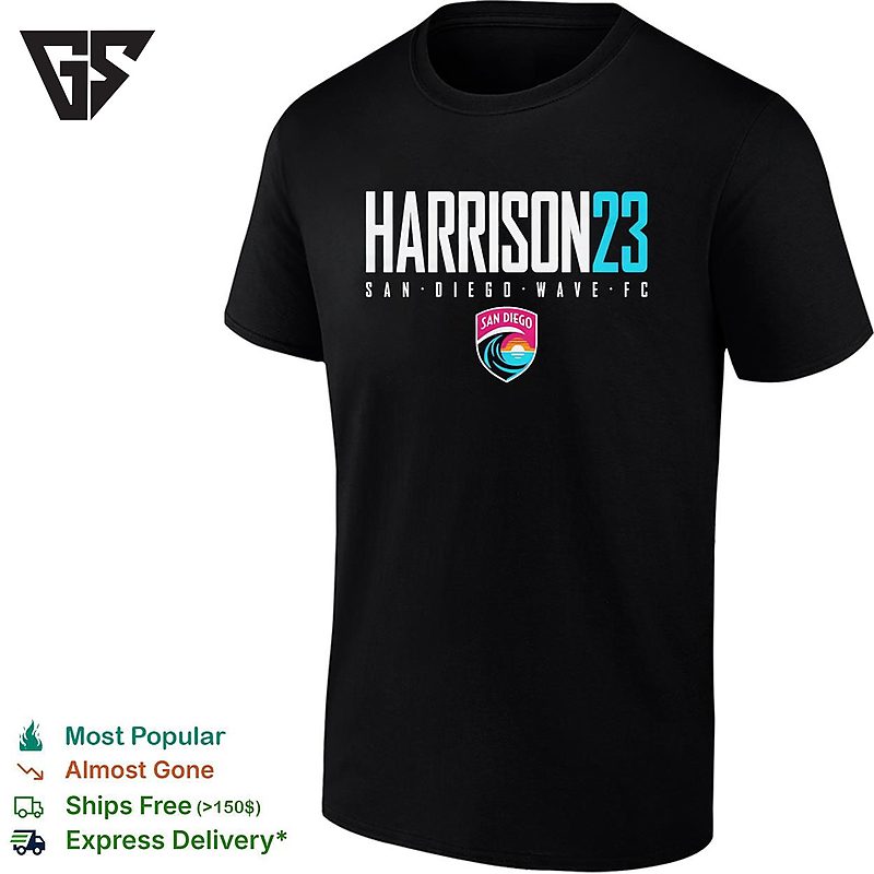 Harrison 23 Nya Harrison San Diego Wave Fc Logo T-Shirt Harrison 23 Nya Harrison San Diego Wave Fc Logo T-Shirt