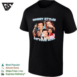 Harry UK Tour 2026 Portrait Collage T-Shirt