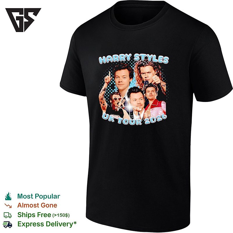 Harry UK Tour 2026 Portrait Collage T-Shirt Harry UK Tour 2026 Portrait Collage T-Shirt