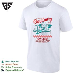 Hellfest Sanctuary Sell Your Soul To The Sanctuary Call Now 33 666 Retro T-Shirt