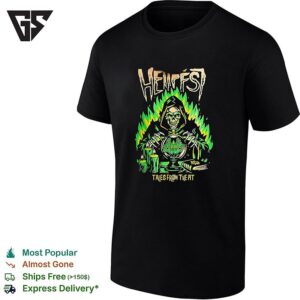 Hellfest Tales From The Pit Grim Reaper Crystal Ball Spooky Heavy Metal Music T-Shirt