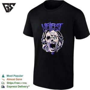 Hellfest Tales From The Pit Screaming Skull And Dental Tools Horror Festival T-Shirt