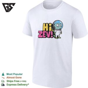 Hi Zev Astronaut Fish NBA New York Knicks Jalen Brunson Parody Cartoon Fan T-Shirt