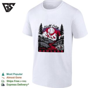 Hill City Howlers Est 2020 Baseball Mountain Pine Tree Forest Nature Sports T-Shirt