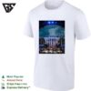 Historic Mansion Concert Stage Night Scene Art T-Shirt