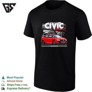 Honda Civic Type R Red Car Vintage T-Shirt