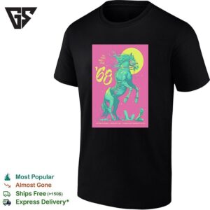 Horse 68 The Fare Well Tour Rearing Horse Austin Texas T-Shirt