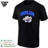 Howlers Neon Mascot Design Logo With Bold Blue Text On A Black Background T-Shirt