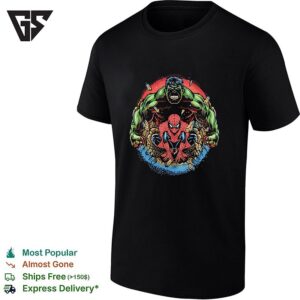 Hulk And Spider-Man The Avengers Comic Retro T-Shirt