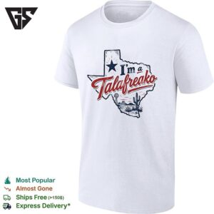 I Am A Talafreako Texas Map Lone Star State Desert Landscape Cactus T-Shirt