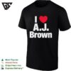 I Heart Aj Brown Philadelphia Eagles NFL Football Player Fan Sport Premium T-Shirt