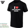 I Love Cracking Eggs Heart Shape T-Shirt