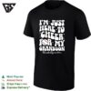 I M Just Here To Cheer For My Grandson Baseballgrandma Baseball Sports T-Shirt