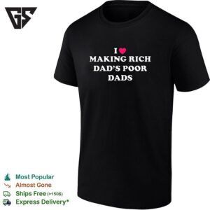 I Making Rich Dad’s Poor Dads Long Small Heart Shape T-Shirt