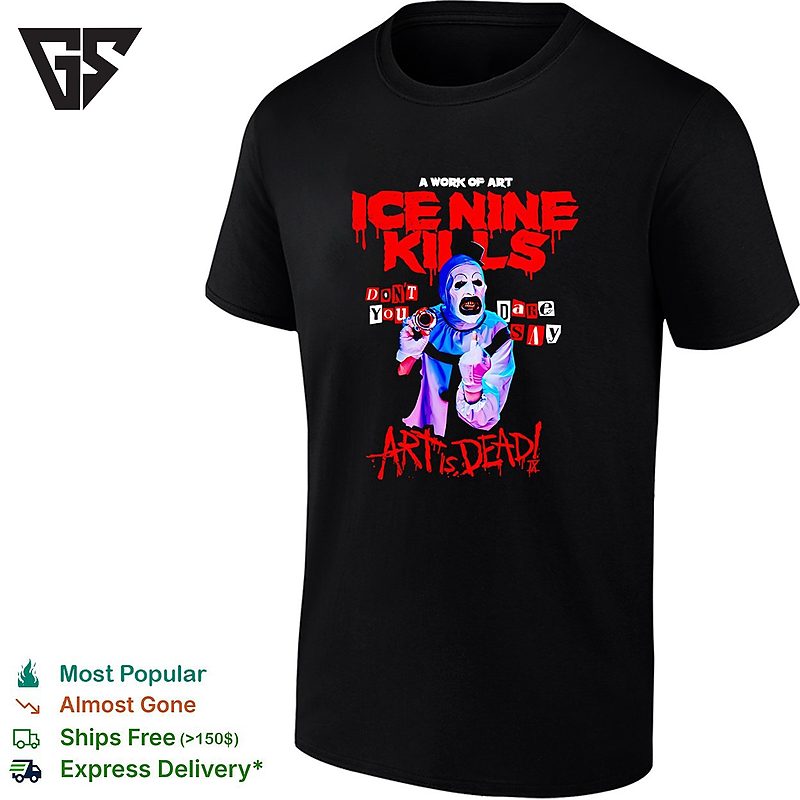 Ice Nine Kills The Silver Scream Welcome To Horrorwood Europe Tour 2026 Art The Clown Don’t You T-Shirt Ice Nine Kills The Silver Scream Welcome To Horrorwood Europe Tour 2026 Art The Clown Don’t You T-Shirt