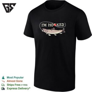 I’m Hooked Salmon Fishing Vintage T-Shirt