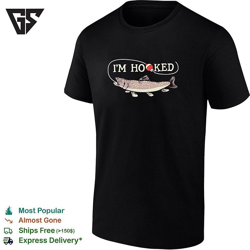 I’m Hooked Salmon Fishing Vintage T-Shirt I’m Hooked Salmon Fishing Vintage T-Shirt