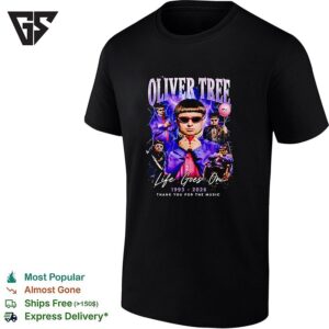 In Memory Of Oliver Tree Collage Portraits Life Goes On Tribute T-Shirt