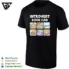 Introvert Book Club Pangolin Tiger Polar Bear Panda Koala Sloth Cute Animal T-Shirt