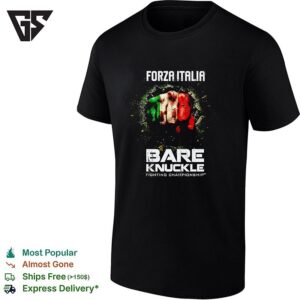 Italy Fist Flag Bare Knuckle Fighting Championship T-Shirt