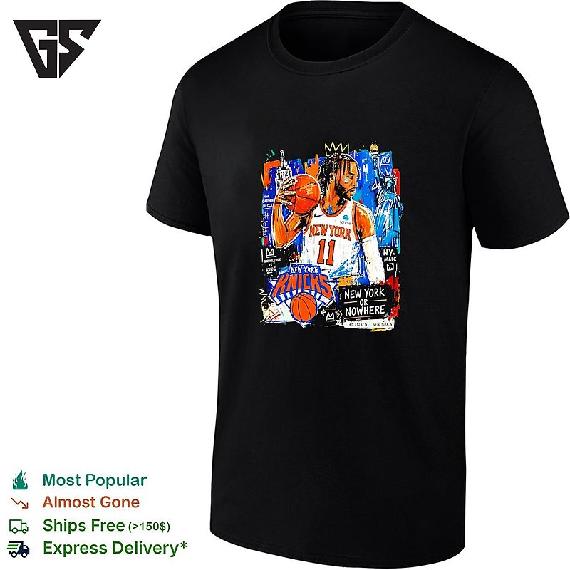 Jalen Brunson 11 New York Knicks To Nowhere Graffiti Street Art Poster T-Shirt Jalen Brunson 11 New York Knicks To Nowhere Graffiti Street Art Poster T-Shirt