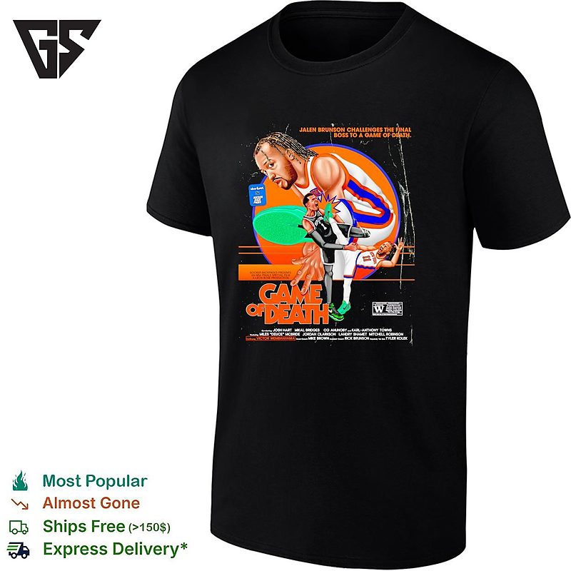 Jalen Brunson Game Of Death Bruce Lee Parody New York Knicks Finals Art T-Shirt Jalen Brunson Game Of Death Bruce Lee Parody New York Knicks Finals Art T-Shirt
