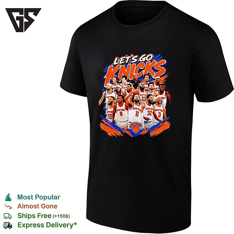 Jalen Brunson Karl Anthony Towns New York Knicks NBA Let’s Go Knicks T-Shirt Jalen Brunson Karl Anthony Towns New York Knicks NBA Let’s Go Knicks T-Shirt