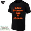 Jalen Brunson New York Knicks NBA Bec Brunson Egg And Cheese T-Shirt