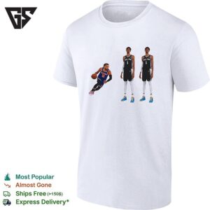 Jalen Brunson New York Knicks Vs Victor Wembanyama San Antonio Spurs Comparison T-Shirt