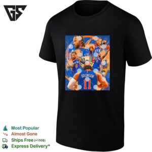 Jalen Brunson Number 11 Action Collage Mosaic Portrait T-Shirt
