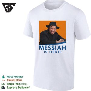 Jalen Brunson X Nissim Black New York Knicks Basketball Messiah Is Here T-Shirt