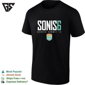 Janine Sonis 6 Denver Summit Fc Professional Women’s Soccer Team T-Shirt