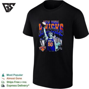 Jemison Iii 50 New York Knicks Statue Of Liberty Skyline Basketball T-Shirt