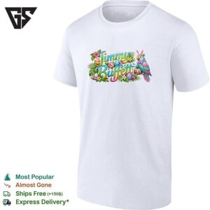 Jimmy Buffett Colorful Tropical Parrot Flowers Easter Eggs Poster T-Shirt
