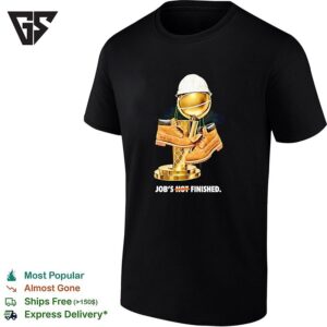 Jobs Finished New York Knicks NBA Finals Champions 2026 Timberland Boots T-Shirt
