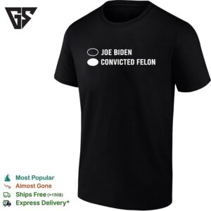 Joe Biden Convicted Felon Ballot Selection Election Politics Humor Concept T-Shirt