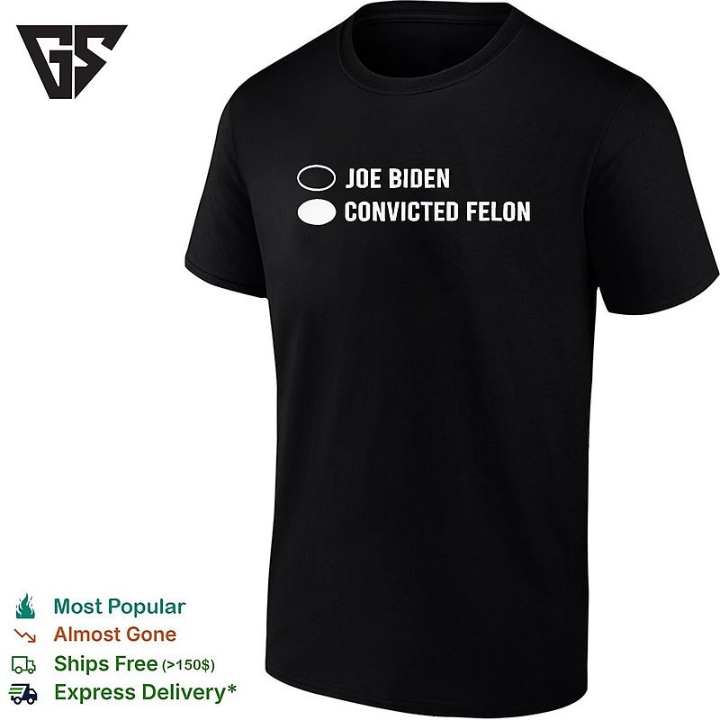Joe Biden Convicted Felon Ballot Selection Election Politics Humor Concept T-Shirt Joe Biden Convicted Felon Ballot Selection Election Politics Humor Concept T-Shirt