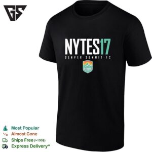 Jordan Nytes 17 Denver Summit Fc Professional Women’s Soccer Team T-Shirt